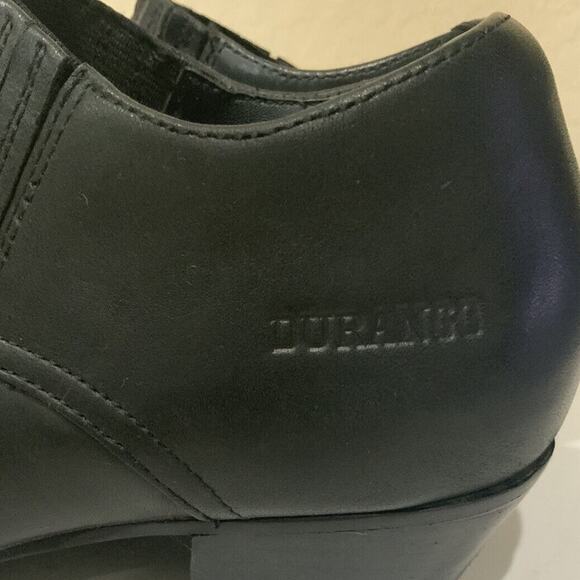 Durango Bootie Women's Size 6M Elastic Panel Slip On Cowgirl Heel Black Shoes - Picture 7 of 11